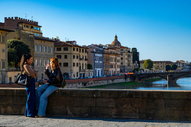 Florence le long de l'Arno