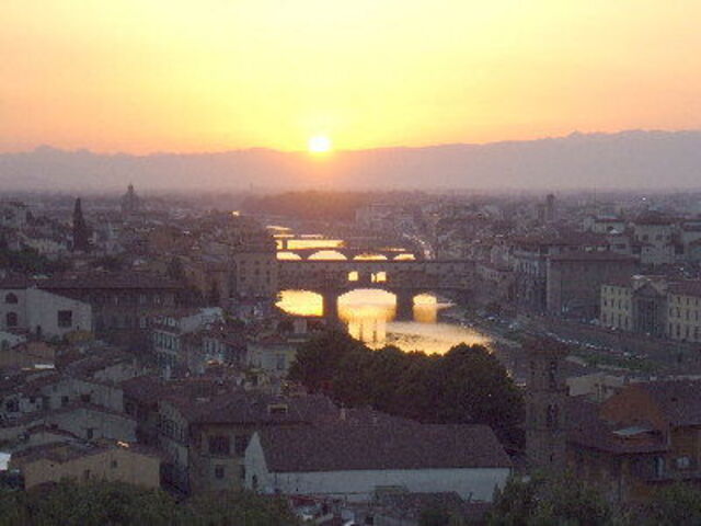 Un coucher se soleil à Florence