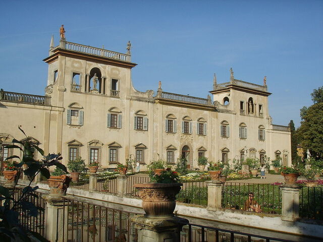 Façade de jardin de la Villa Guicciardini Corsi Salviati