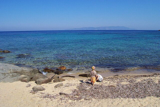 Une des nombreuses plages en Toscane