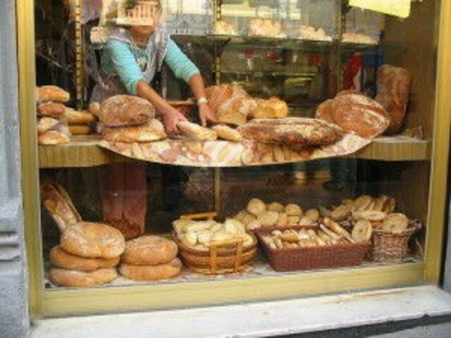 Vitrine d'une Boulangerie Toscane