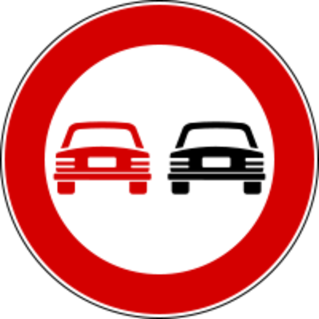 Interdit de doubler