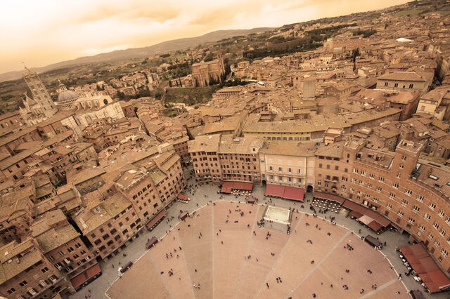Piazza del campo, Sienne