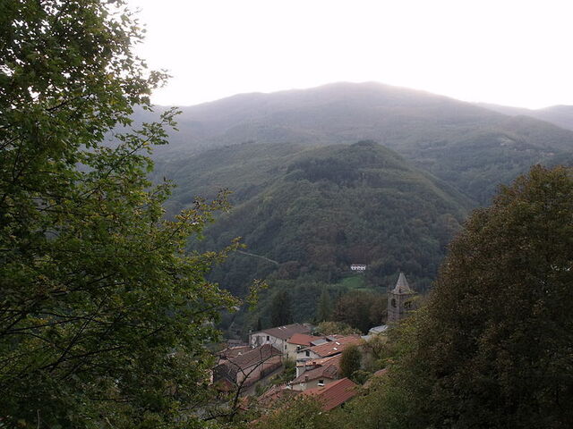 Vue panoramique sur Cutigliano