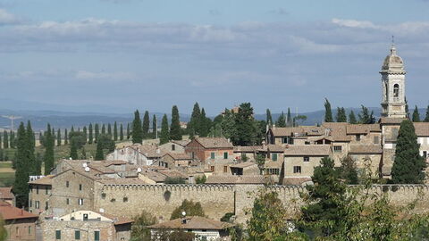 Vue sur San Quirico d'Orcia