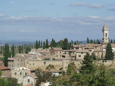 Vue sur San Quirico d'Orcia