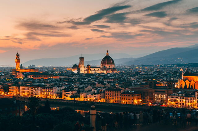 Florence au coucher du soleil
