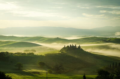 Brouillard sur le Val d'Orcia