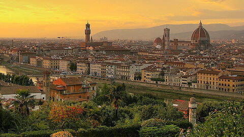 Coucher de soleil sur Florence