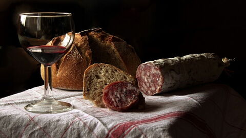 Une nature morte d'aliments