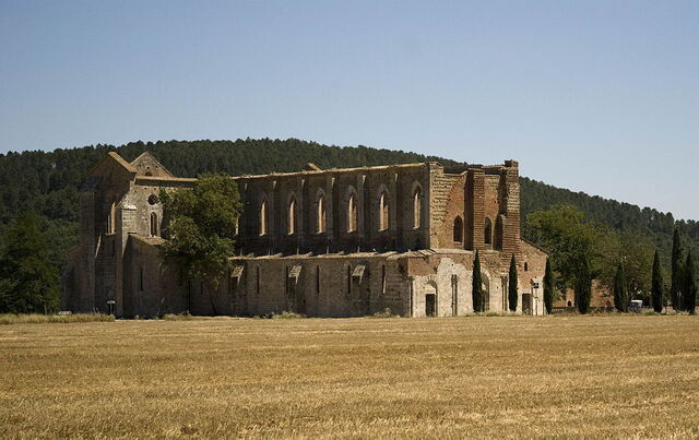 Vue sur San Galgano