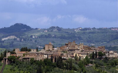 Vue sur la ville de Certaldo