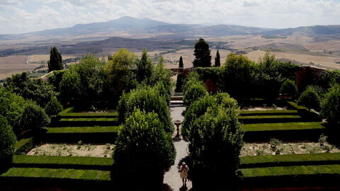 vue sur le jardin piccolomini