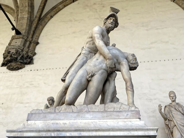 Le soi-disant "Groupe Pasquino" et les sculptures anciennes de la Loggia dei Lanzi