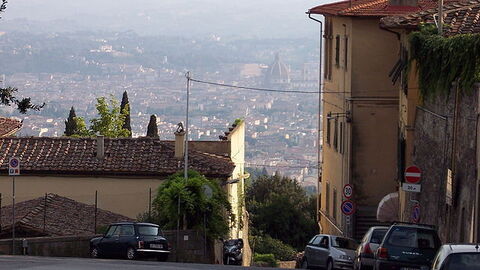 Une vue sur Fiesole depuis Florence