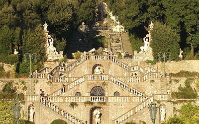 Vue sur la villa Garzoni