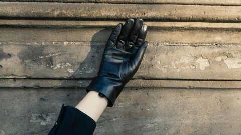des gants de cuir