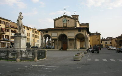 La Piazza Giusti à Monsummamo Terme