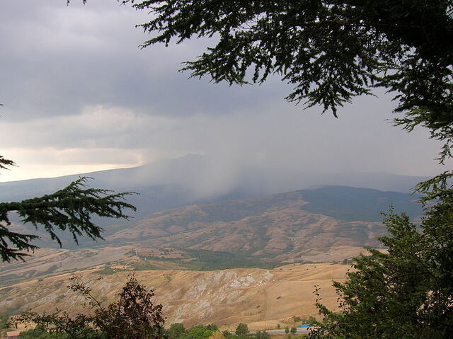 Vue depuis le Rocca di Radicofani