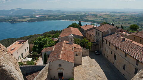 Vue de Populonia et du Golfe