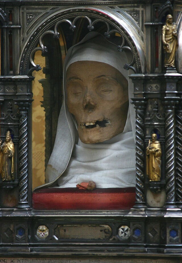 La tête de sainte Catherine