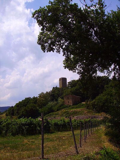 La tour du château de Galatrona