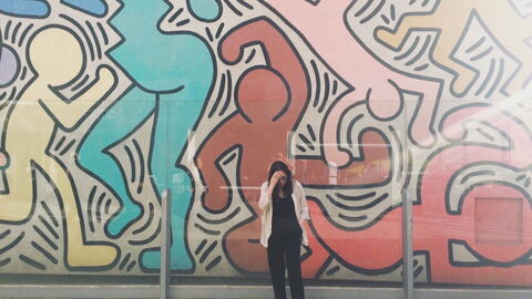 Keith Haring Peinture murale, Pise
