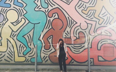 Keith Haring Peinture murale, Pise