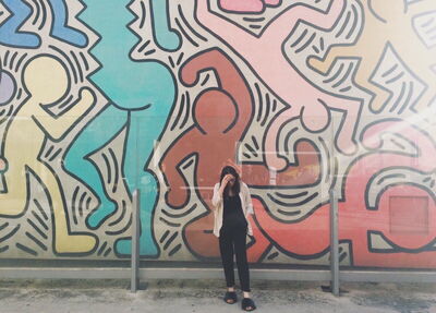 Keith Haring Peinture murale, Pise