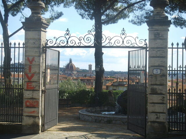 Vue, jardin horticole de Florence