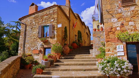 Rues à Pienza