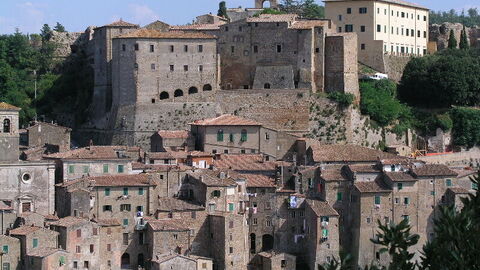 Sorano, centre médiéval