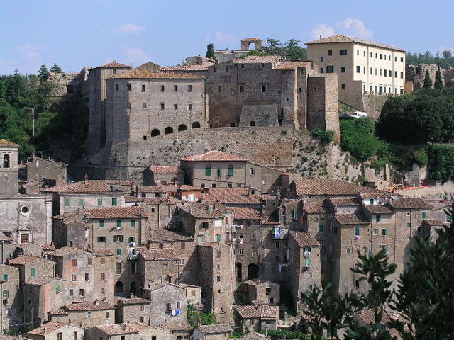 La ville de Sorano