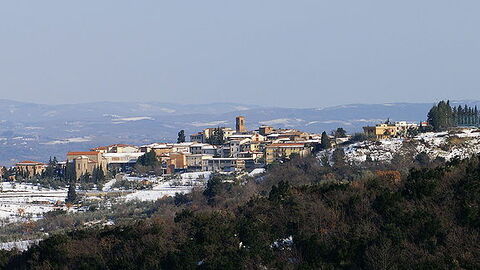 Vue sur la ville de Gambassi Terme