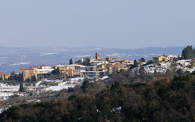Vue sur la ville de Gambassi Terme