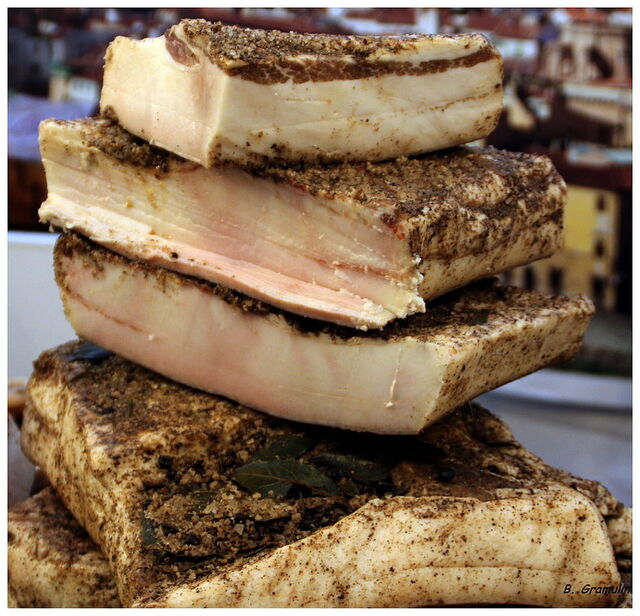 Le lard de Colonnata aux épices