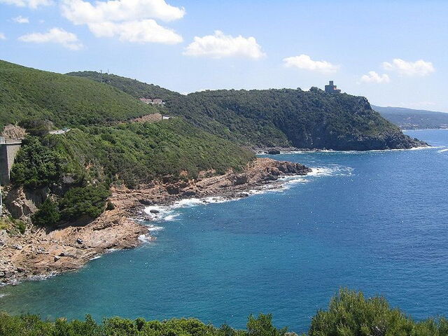 Château de Sonnino sur la côte Toscane