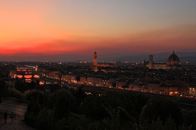 Coucher de soleil sur Firenze