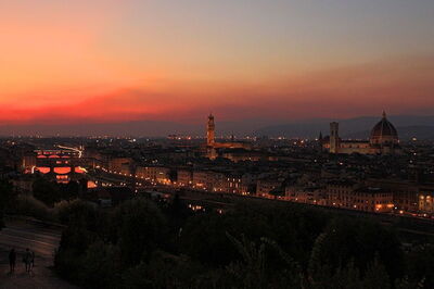 Coucher de soleil sur Firenze