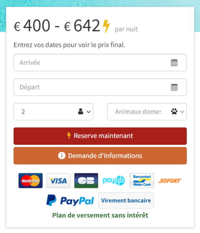 Plan de paiement échelonné