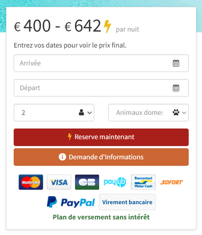 Plan de paiement échelonné