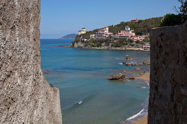 Plage sur la côte de Livourne