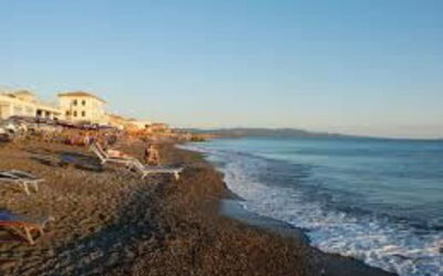 Vue sur la plage de Cecina