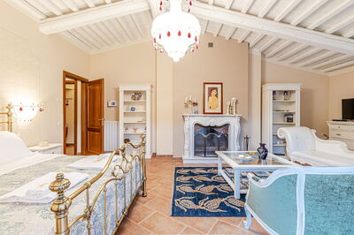 Villa La Cerbaina, chambre