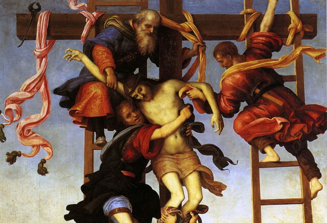 Descente de la Croix, Perugino