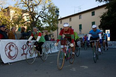 L'Eroica, cyclistes
