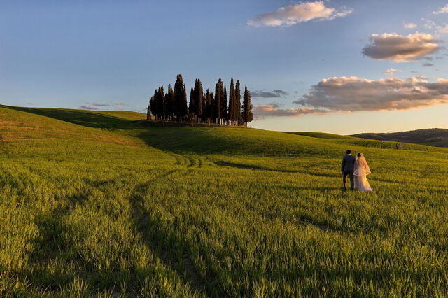 Mariage à la campagne, Toscane