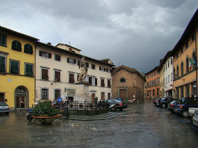 La Piazza Buonaparte à San Miniato