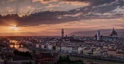 Florence au coucher du soleil