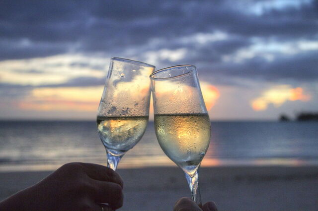 Verres de vin mousseux